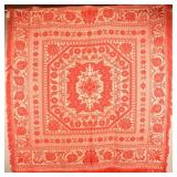Signed Wm Ney Red & White Myerstown, PA Coverlet
