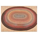 62" x 76" Handmade Braided Rug