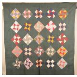 Beautiful Diamond in the Square Pennsylvania Quilt