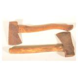 Pair of Signed "True Blue" Hatchets