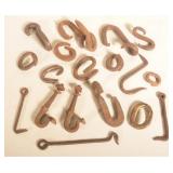 Collection of Wrought Iron Hooks