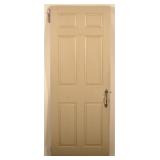 Pennsylvania 19th C. 6-Panel Door w/ "H" Hinges