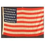 Large 45 Star United States Cotton Flag