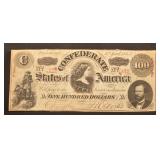 1863 Series $100 Confederate Lucy Pickens Note