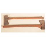 Two Signed H.H. Stricker Berks County Felling Axes