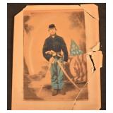 Armed 16th PA Cavalry Civil War Albumen Photo