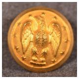 Excellent Non-Dug Confederate Staff Officer Button
