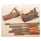 Group Antique Woodworking Tools