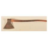 19th C. Large Blacksmith-Made Poll Axe