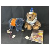 (2) Miniature Steiff Plush Toys
