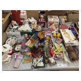 Assorted Dolls & Christmas Decor