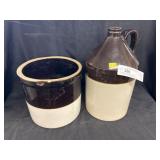 Stoneware Storage Crock w/ Jug