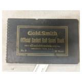 Vintage Basketball Scorebook 1939