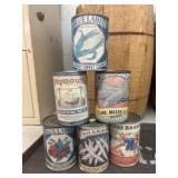 Vintage Vegetable Cans Includes Shaker