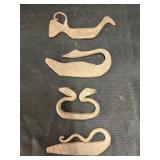 (4) Reproduction Cast Iron Strikers
