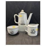 Spode Teapot w/ Creamer & Sugar