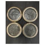 (4) Sterling Banded Coasters