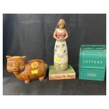 Jim Shore Figurine w/ Still Banks