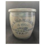 Greensboro Slip Decorated Storage Crock