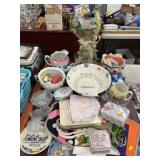 Chinaware, Pattern Glass, & Porcelain Vase