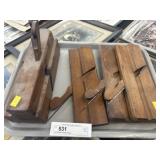 (4) Wooden Molding Planes