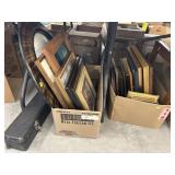 2 Boxes of Framed Goods w/ Projection Screen