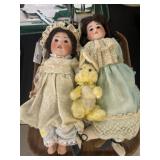 (2) Vintage Bisque Dolls