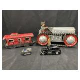 1930s Marx Caterpillar Tractor & Others