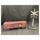 Lionel Freight Car & Railroad Crossing