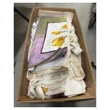 Box of Assorted Table Linens