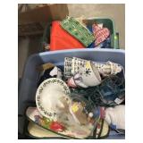 2 Storage Totes Christmas Decor