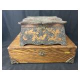 (2) Hinge Top Storage Boxes