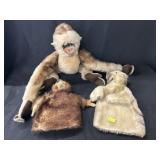 Steiff Hand Puppets w/ Monkey