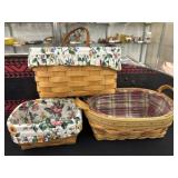 3 Longaberger Baskets