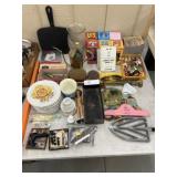 Tumblers, Chinaware Plates, & Sewing Supplies