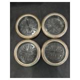 (4) Sterling Banded Coasters