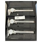 3 Imported 6"dial Calipers
