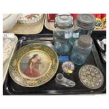Storage Jars, Paperweight and Decorative Plate