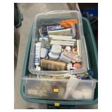Storage Tote of Craft Supplies