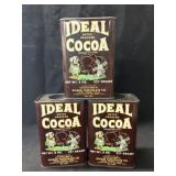 (3) Wilbur Chocolate Tins