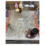 Pattern Glass with Stemware & Still Banks