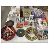 Ornaments, Garland, & Flue Cover