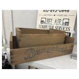 2 Vintage Wooden Shipping Crates