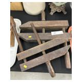 2 Wooden Screw Clamps