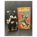 Vintage Japan Wind Up Hungry Cub
