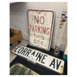 Vintage Embossed Street Signs