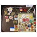 Assorted Bottle Tops, Matchbooks & Collectibles