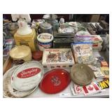 Ammo Cans, Serving Trays, & Decanter Bottle