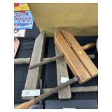 2 Wooden Screw Clamps