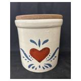 Painted Decorated Storage Crock